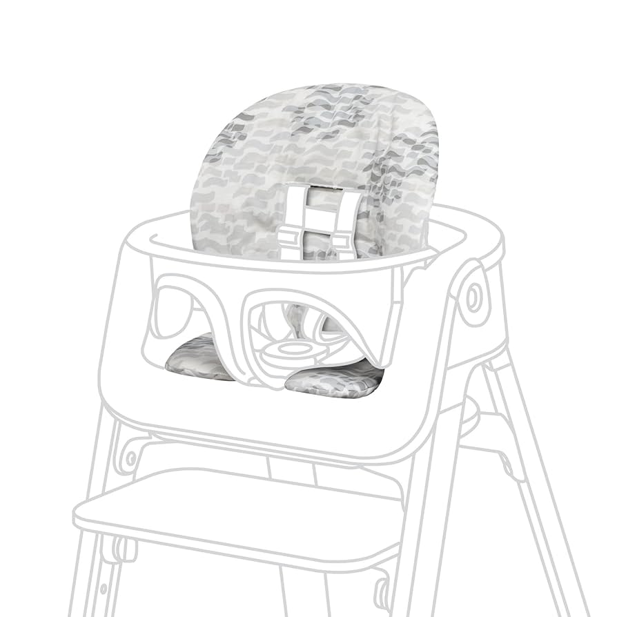 Amazon.com: Stokke Steps Baby Set Cushion, Waves Grey